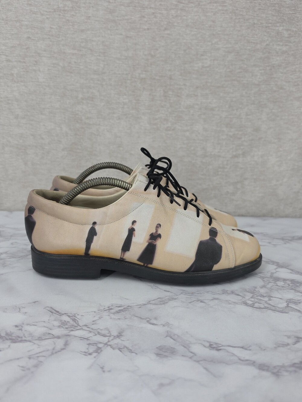 Icon Vintage Leather Wearable Art  Graphic Lace-Up Dress Shoes Sneakers Gallery